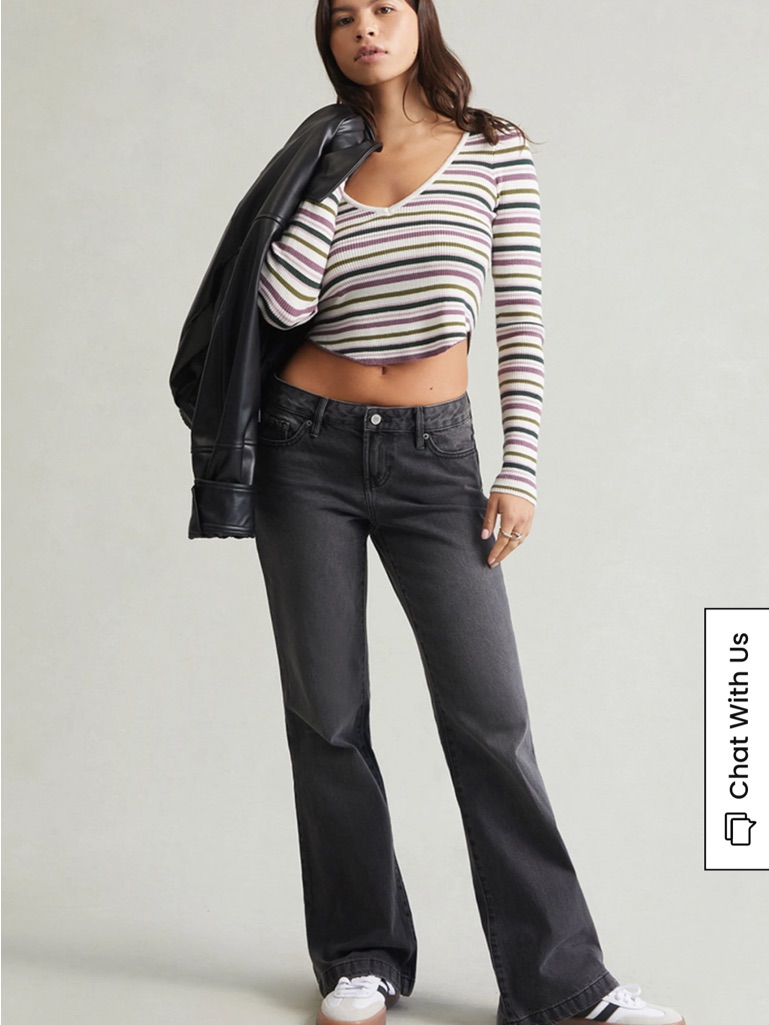 Nwt Pacsun Black Gray Wash Straight-Leg Jeans